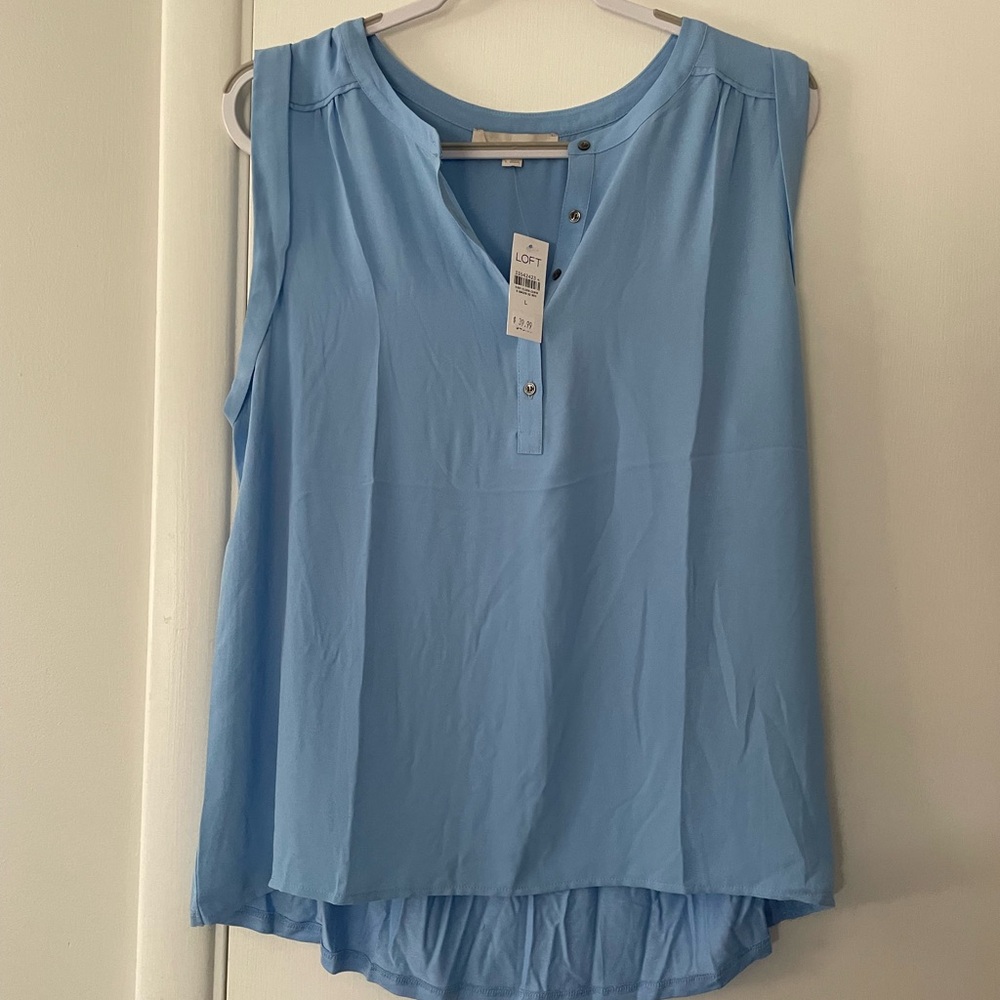 NWT LOFT Sky Blue Tank